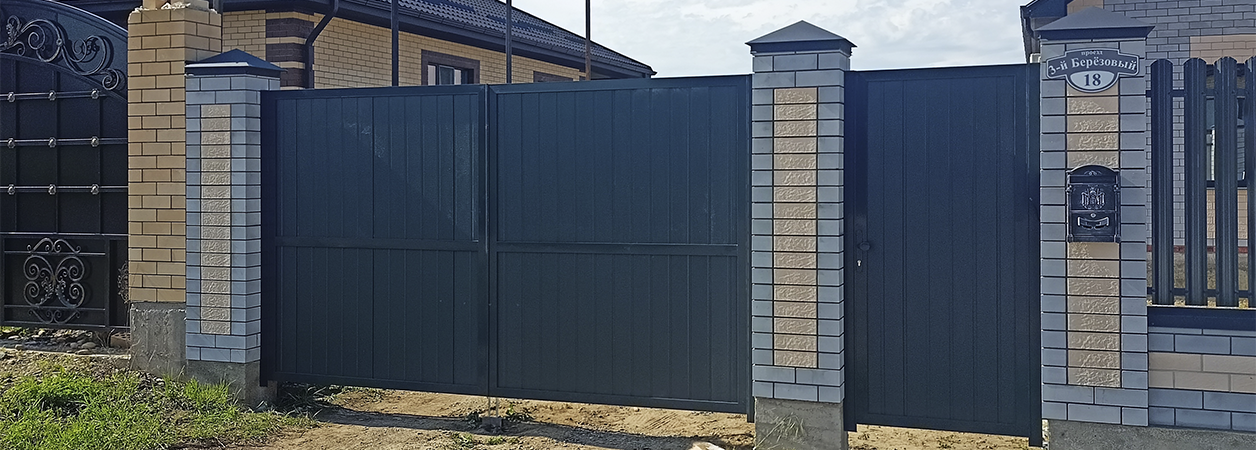 Въездные ворота в Краснодаре под ключ